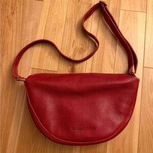 Portland Leather Red Koala Sling Bag
